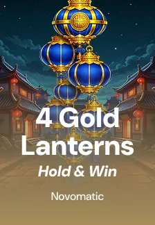 4 Gold Lanterns Hold & Win